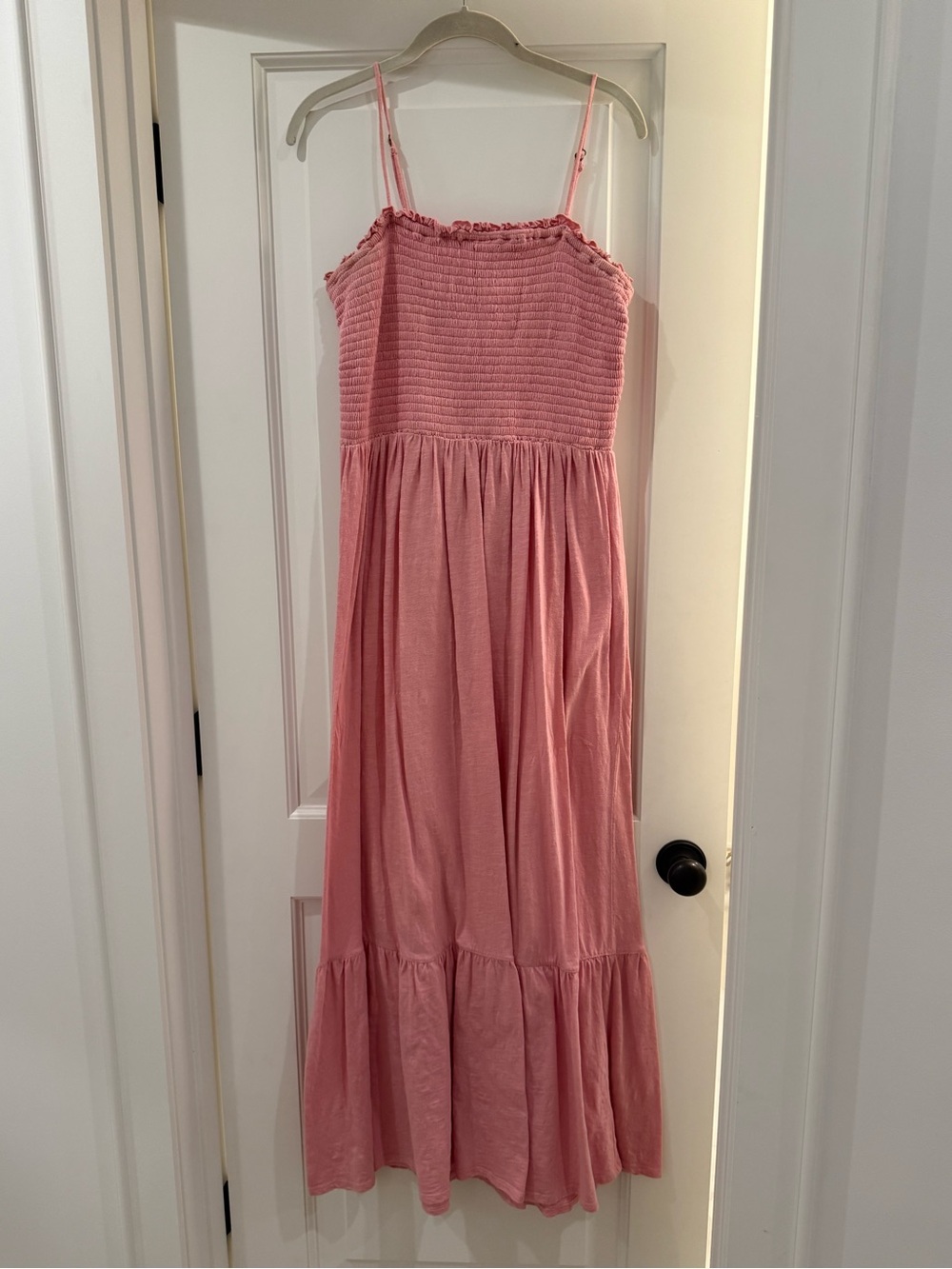 Like New Anthropologie Smocked Spaghetti Strap Maxi Dress